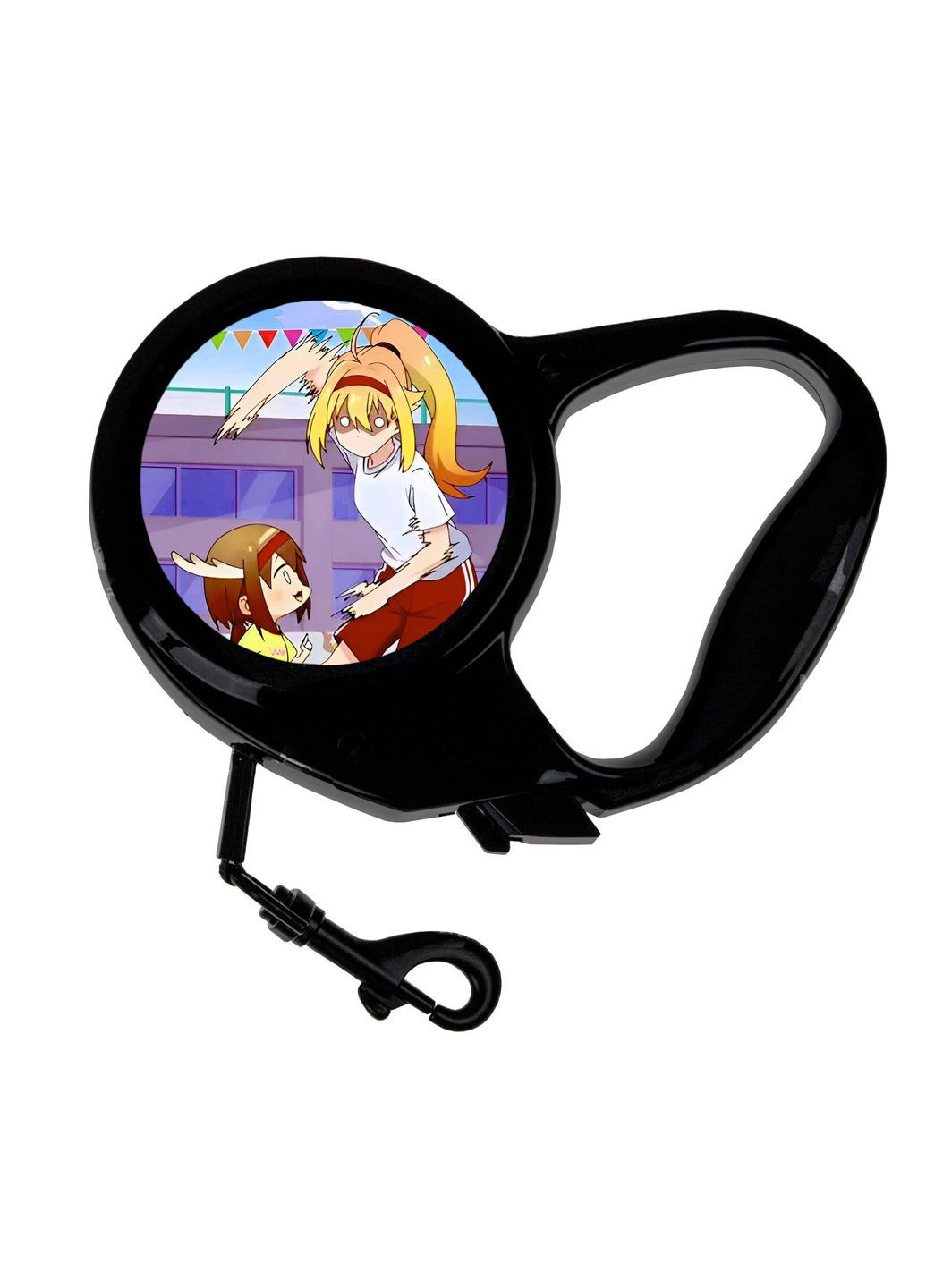 Повідець-рулетка для тварин із принтом Аніме Моя подруга-оленочка Нокотан #0006 3 м чорний No Brand (309153839)