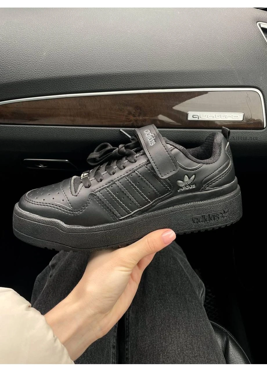 КРОСІВКИ ЖІНОЧІ ADIDAS FORUM LOW BLACK V2 АДІДАС ФОРУМ ЧОРНІ No Brand чорні демісезони (391051103)