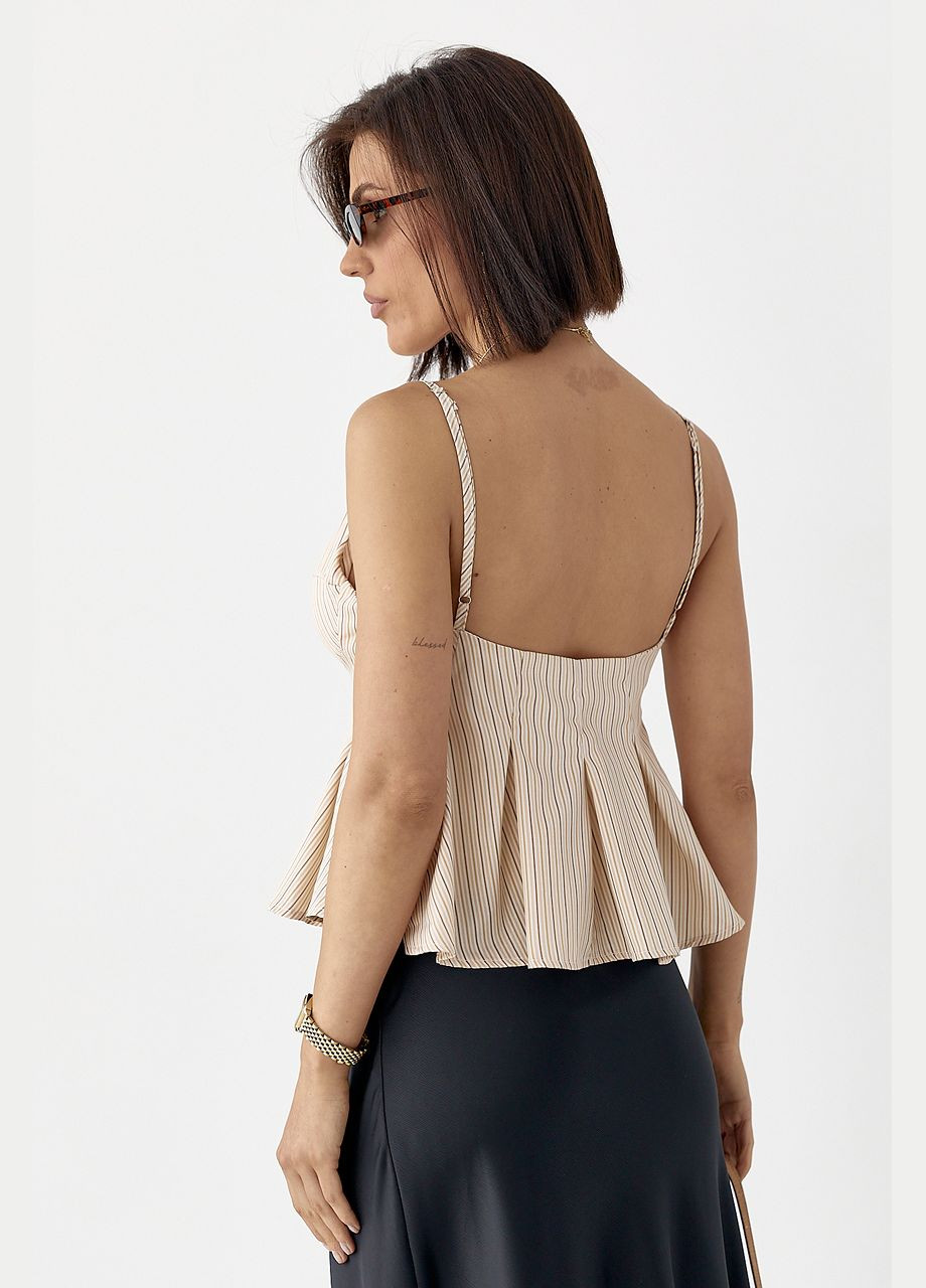 Светло-коричневая блуза Lurex