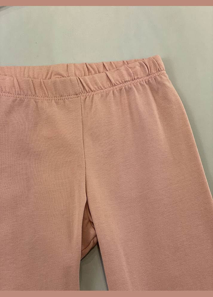 Розовые летние лосины для девочки Фламинго