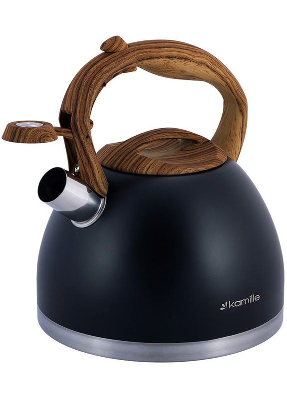 Чайник Whistling Kettle из нержавеющей стали 2.7л со свистком для чая и кипятка Kamille (368988416)