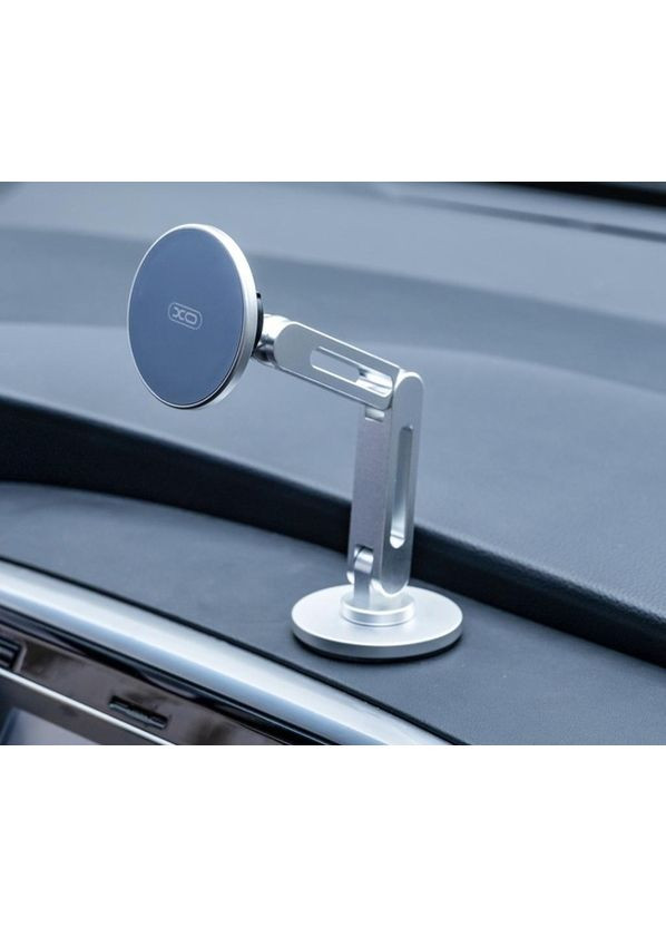 Автодержатель C148 Universal Magnetic metal 360° rotating Holder Silver XO (351917187)