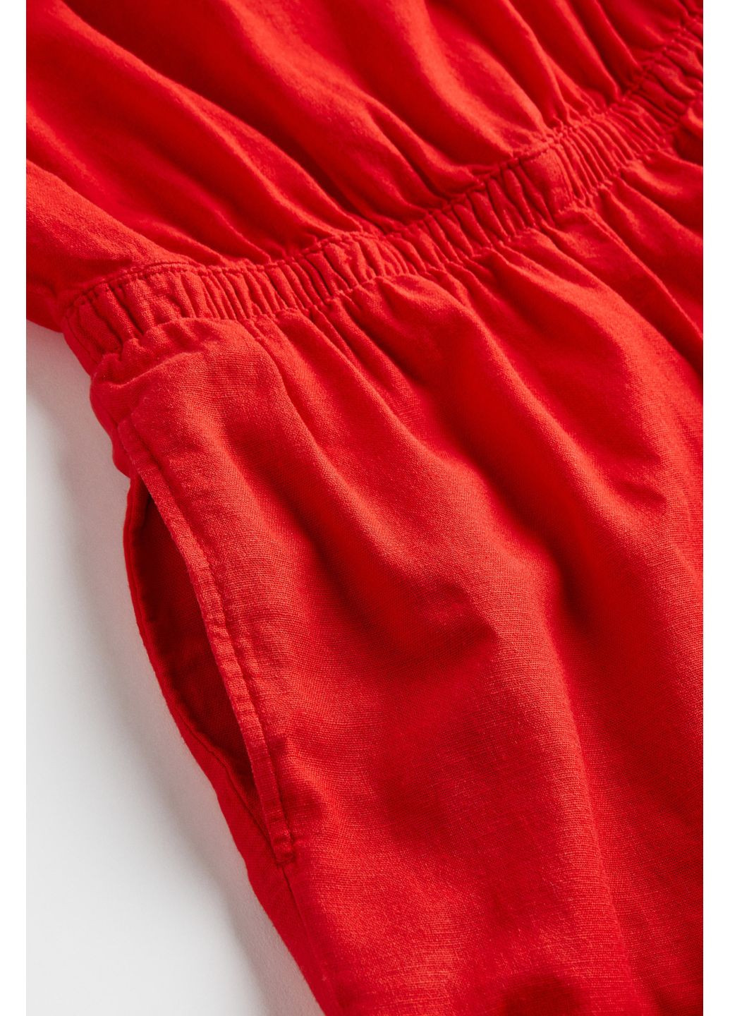 Комбінезон H&M однотонний червоний повсякденний віскоза