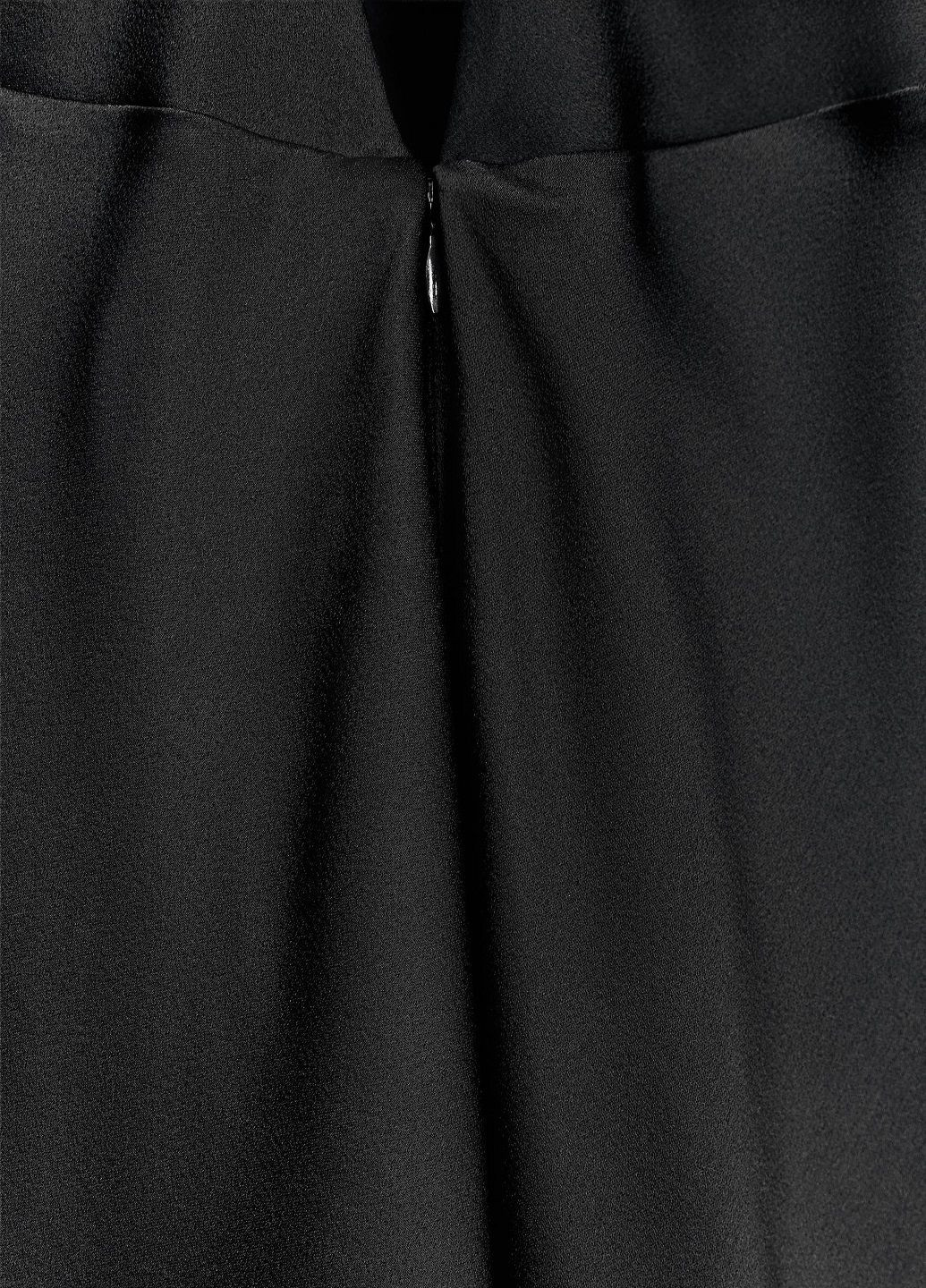 Черное вечернее платье Zara однотонное