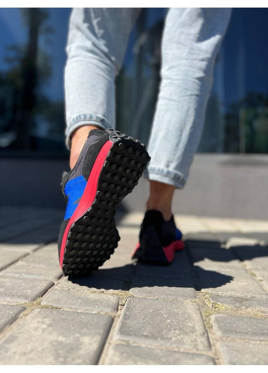 КРОСІВКИ ЖІНОЧІ NEW BALANCE 327 BLACK RED BLUE НЬЮ БЕЛАНС 327 No Brand чорні демісезони (368884003)
