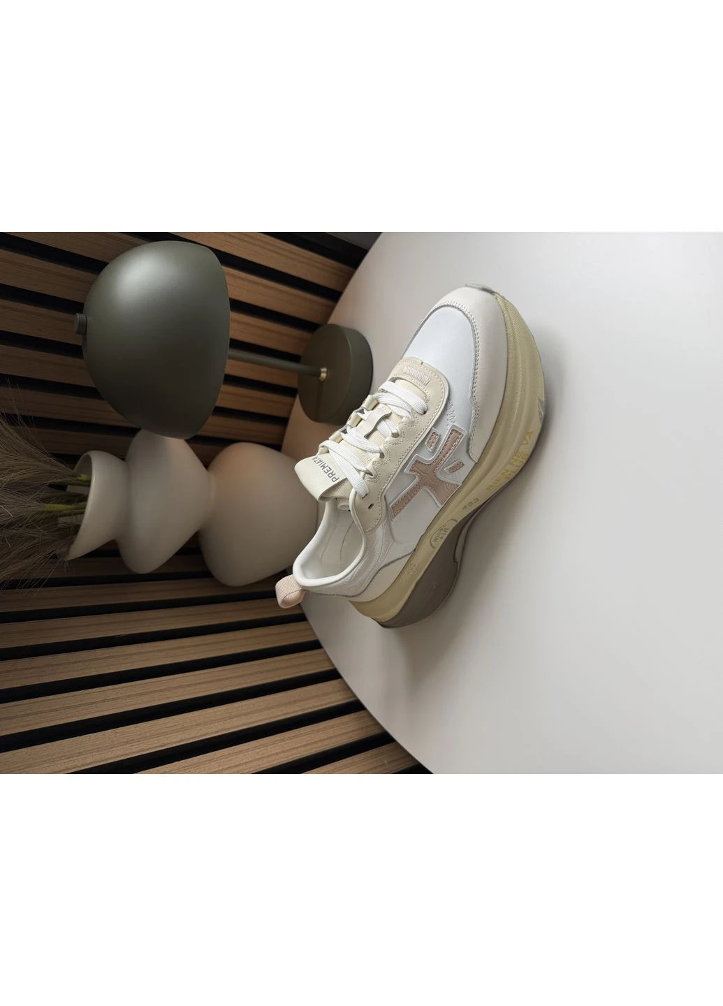 Кроссовки женские Premiata HILL White Beige PREMIUM | Премиата Хилл белые бежевые No Brand белые демисезоны (389741739)
