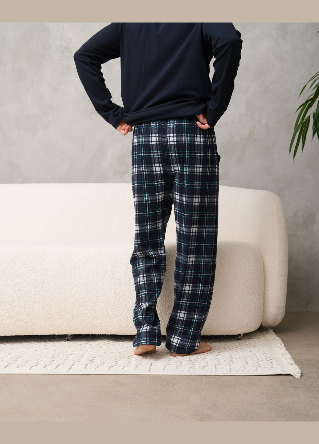 Чоловічий комплект зі штанами в клітку Tom John (306614121)