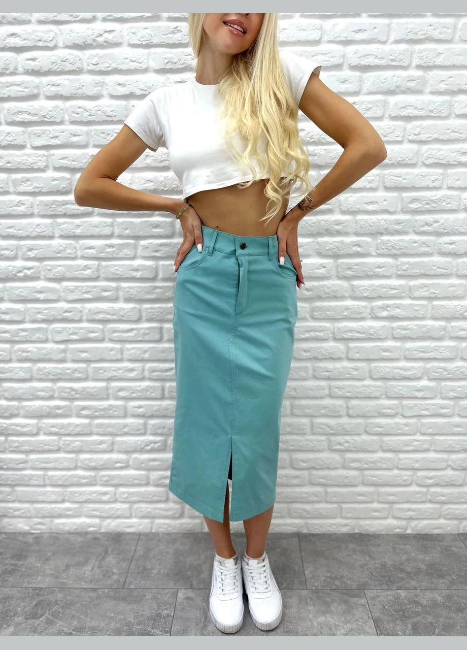 Спідниця міді з розрізом Fashion Girl (317211890)