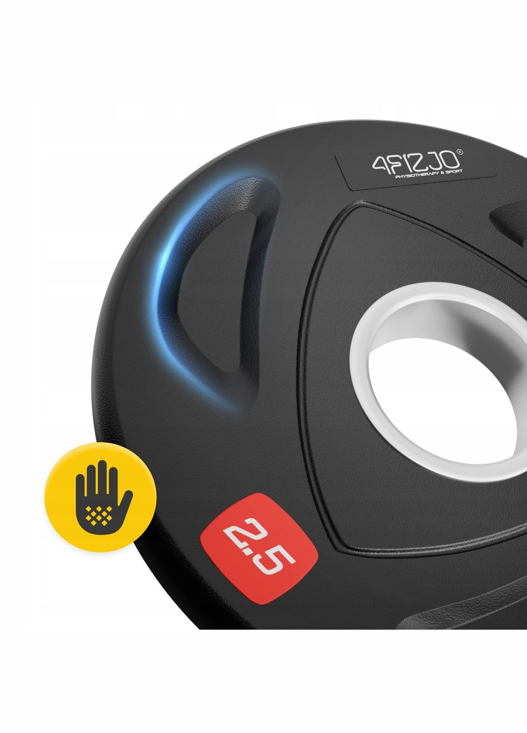 Диск олимпийский 2 x 2.5 кг 51 мм металлический, прорезиненный Black () 4FIZJO P-5905973401265 (342758065)