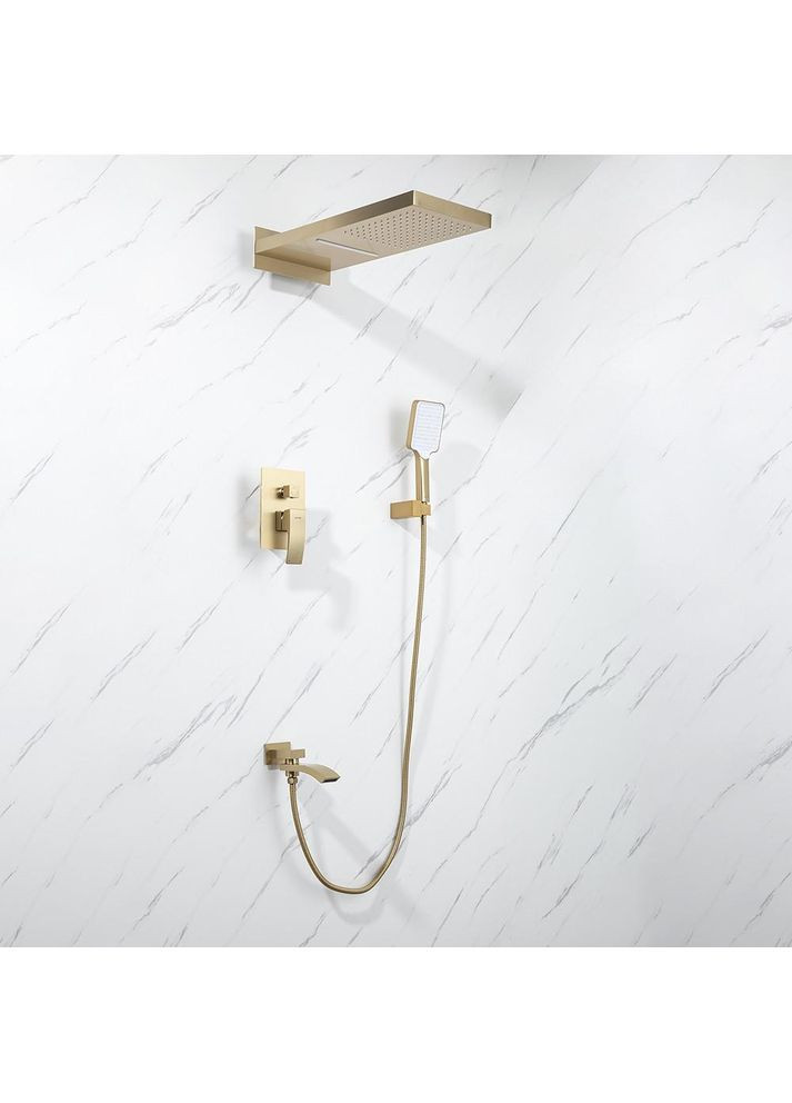 Вбудована душова система G7107-73, 3 режими, латунь, золотий сатин GAPPO (372994981)