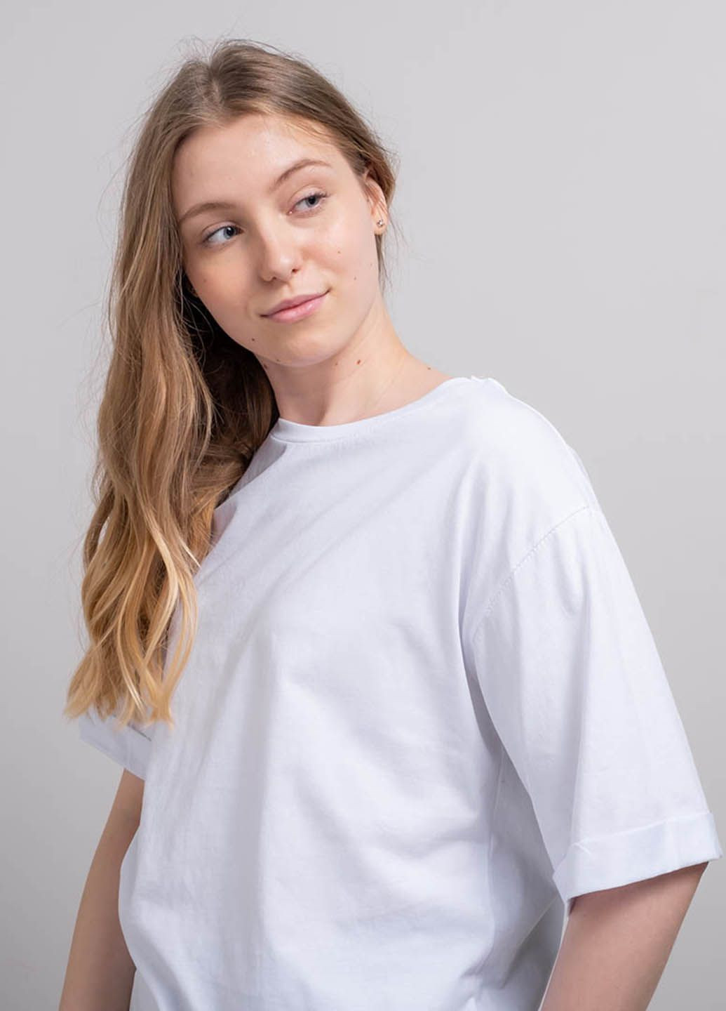 Біла літня футболка жіноча базова біла 340535 Power