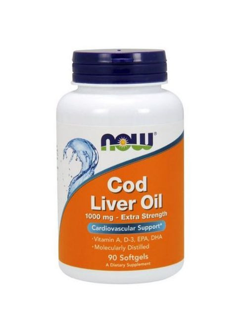 Cod Liver Oil Extra Strength 1000 mg 90 Softgels Now Foods (362419171)