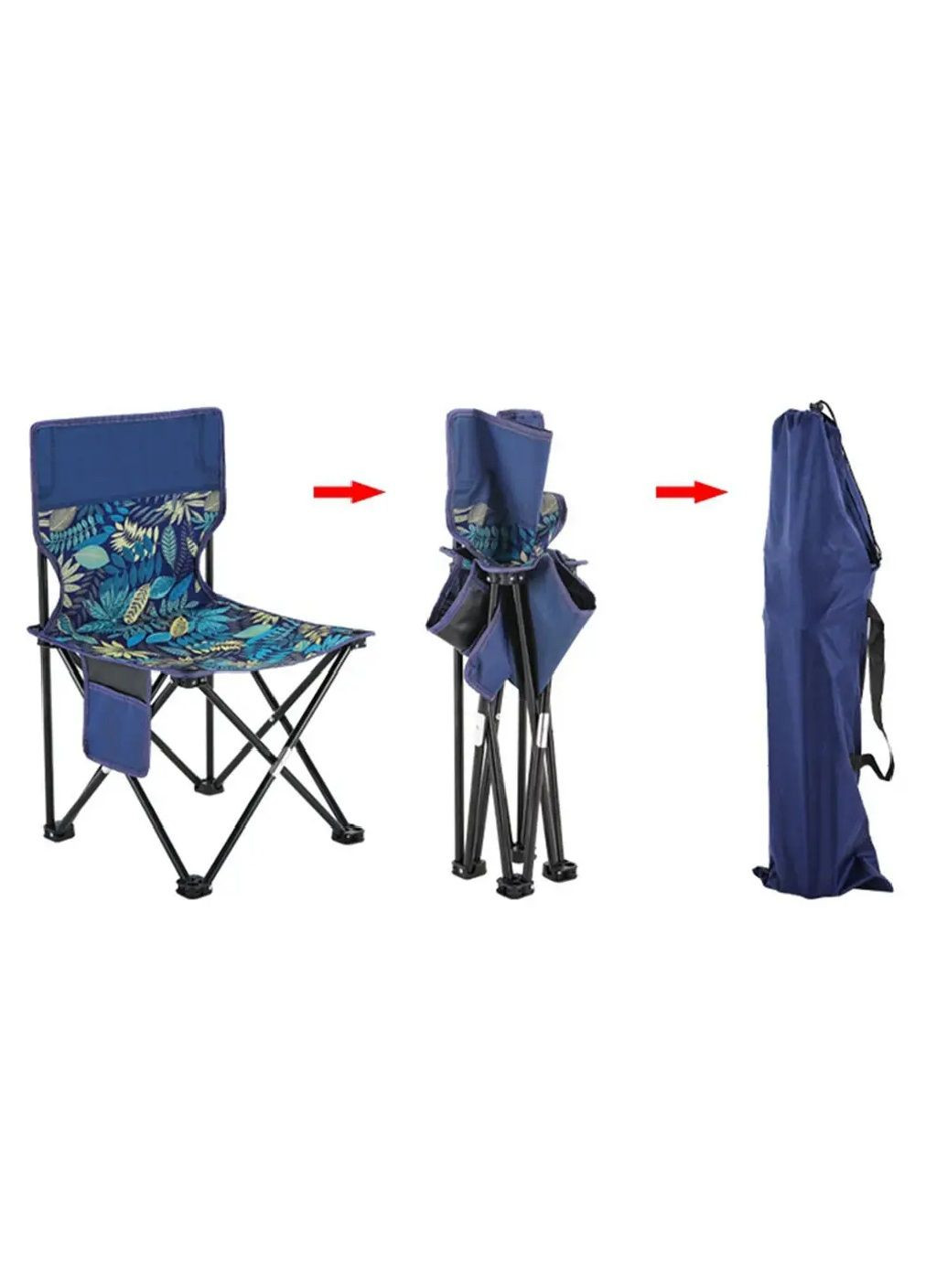 Набір комплект розкладний квадратний стіл зі стільцями 2 штуки для пікніка дачі відпочинку на природі 55х53х50 см (479916-Prob) Unbranded (326500755)