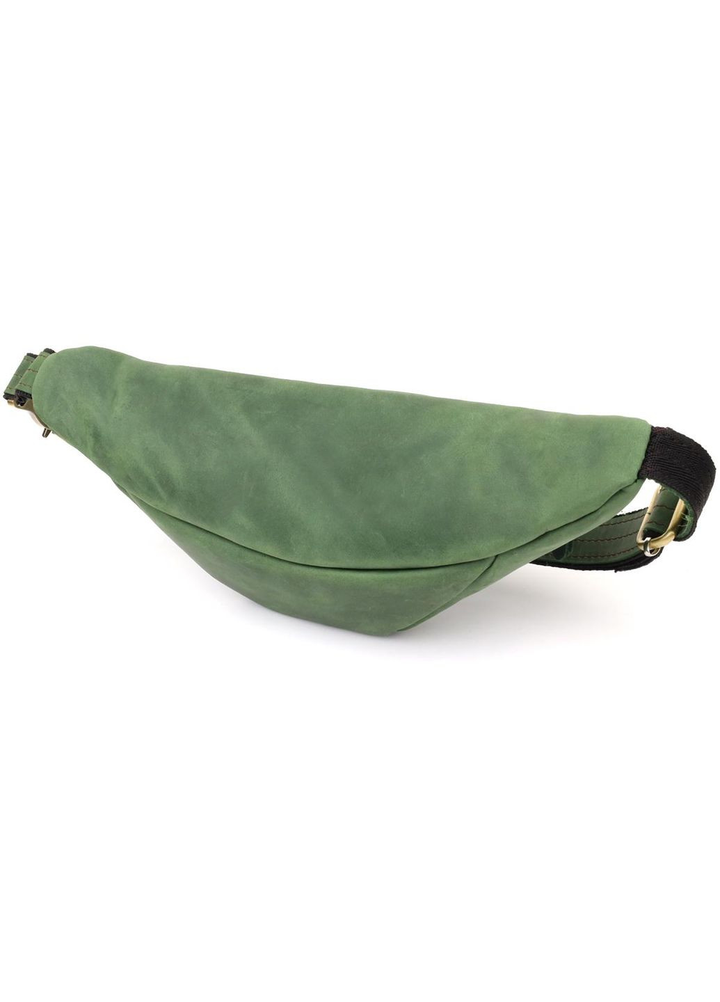 Сумка на пояс через плече шкіряна чоловіча Зелений 35642 Shvigel (334673997)