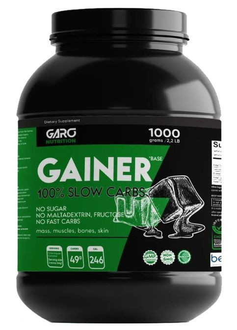 Gainer Base 1000 g /16 servings/ Caramel Garo Nutrition (305298003)
