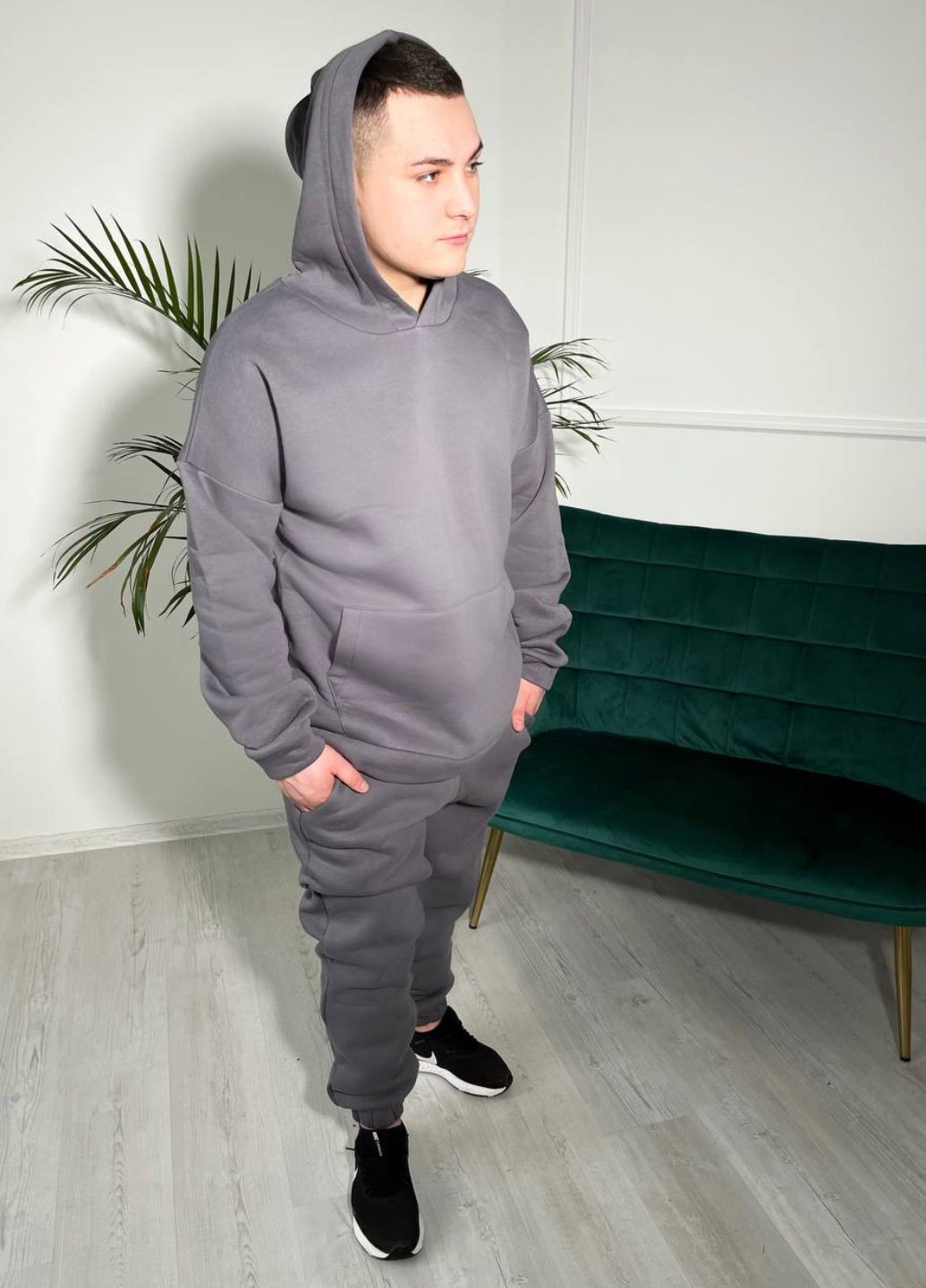 Базовий спортивний костюм з капюшоном та кишенею кенгуру Tik-Tak (369971325)