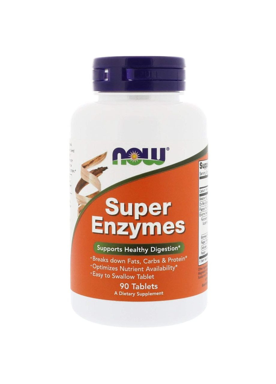 Энзимы Super Enzymes 90 таблеток Now Foods (357340581)