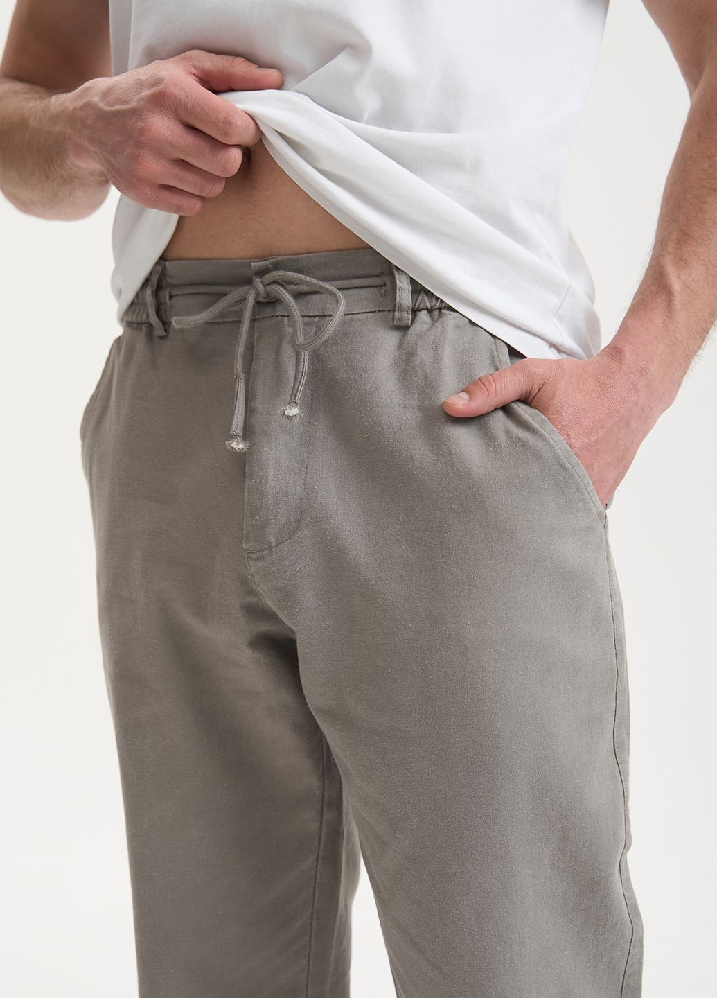 Серые повседневный летние прямые брюки X hey