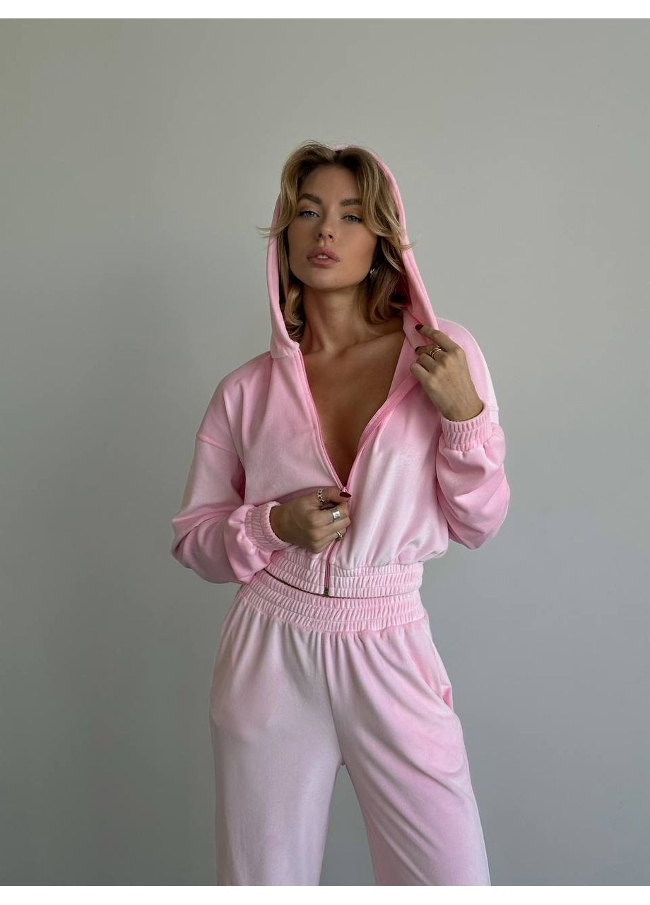 Женский велюровый костюм с капюшоном. Україна (350936781)