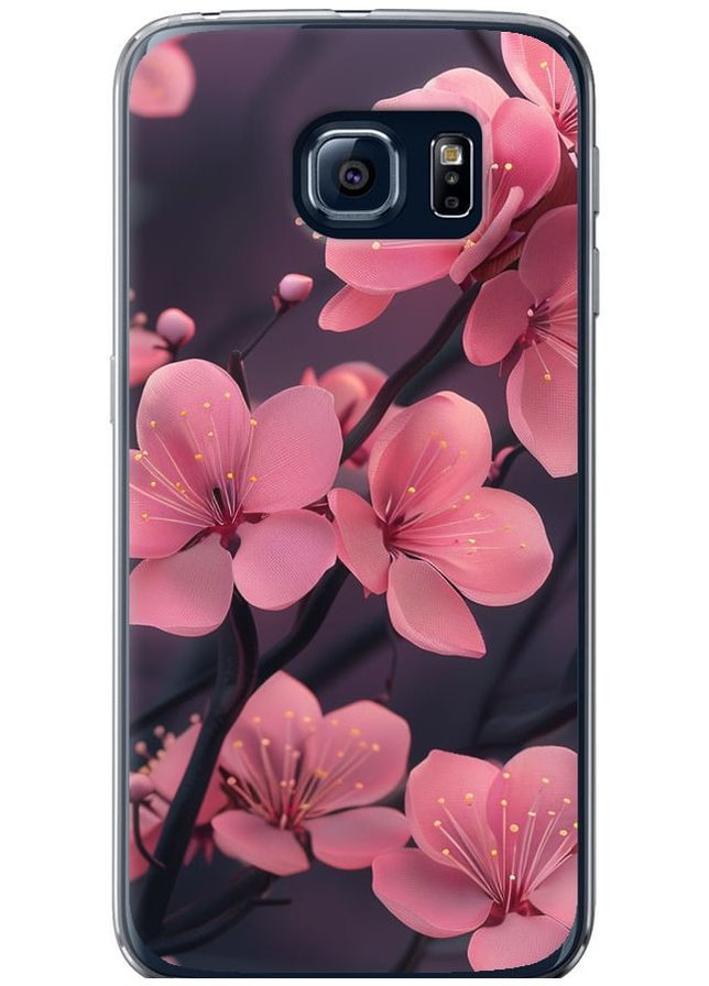 Силиконовый чехол 'Пурпурная сакура' для Endorphone Samsung Galaxy S6 G920 (287270819)