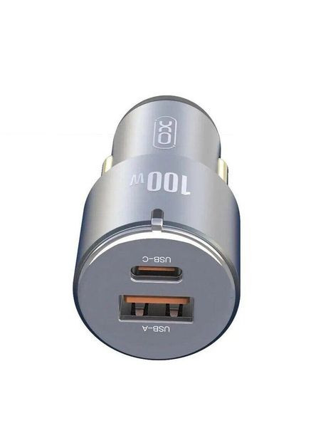 Автозарядное 100W CC47 Shared USBA + USB-C QC PD3.0 XO (277634731)