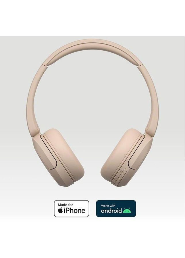 Bluetooth-гарнитура WH-CH520 Beige (WHCH520C.CE7) Sony (369723261)