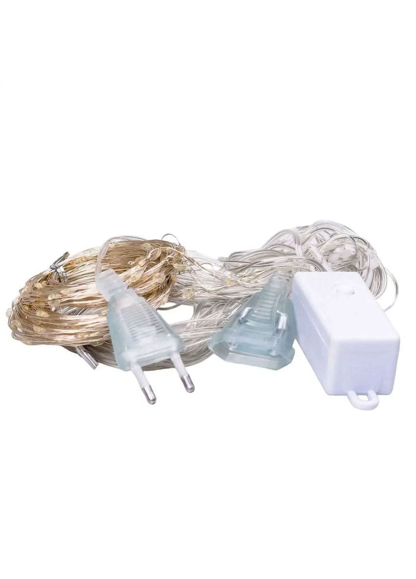 Гірлянда-штора Роса 200 LED розмір 3*3 м, жовтий GarlandoPro (328603585)