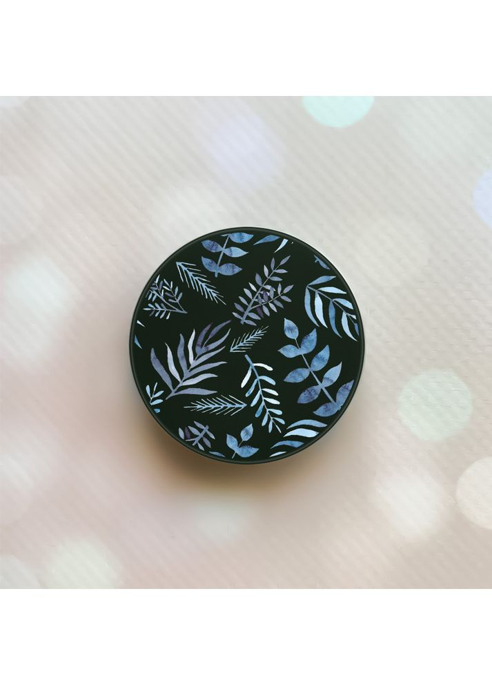 Тримач для смартфона / планшета попсокет Popsocket Чорний:: Рослинний фон (принт 276) Creative (360659247)