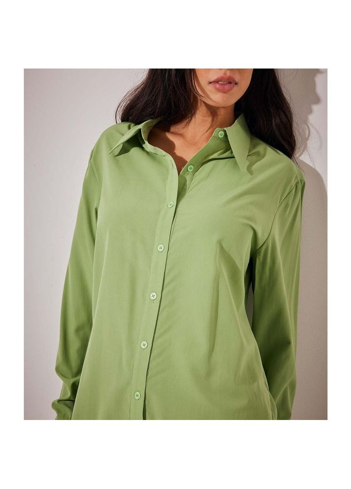 Зеленая блуза демисезон,зеленый, NA-KD