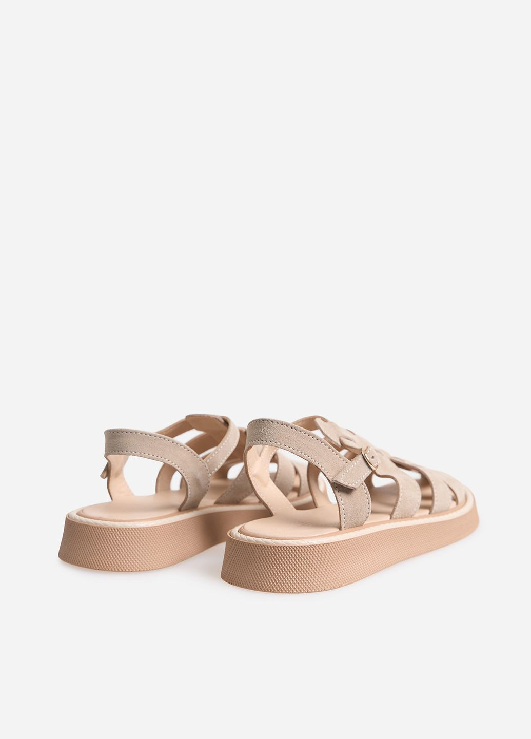 Бежевые босоножки ISSA PLUS с ремешком
