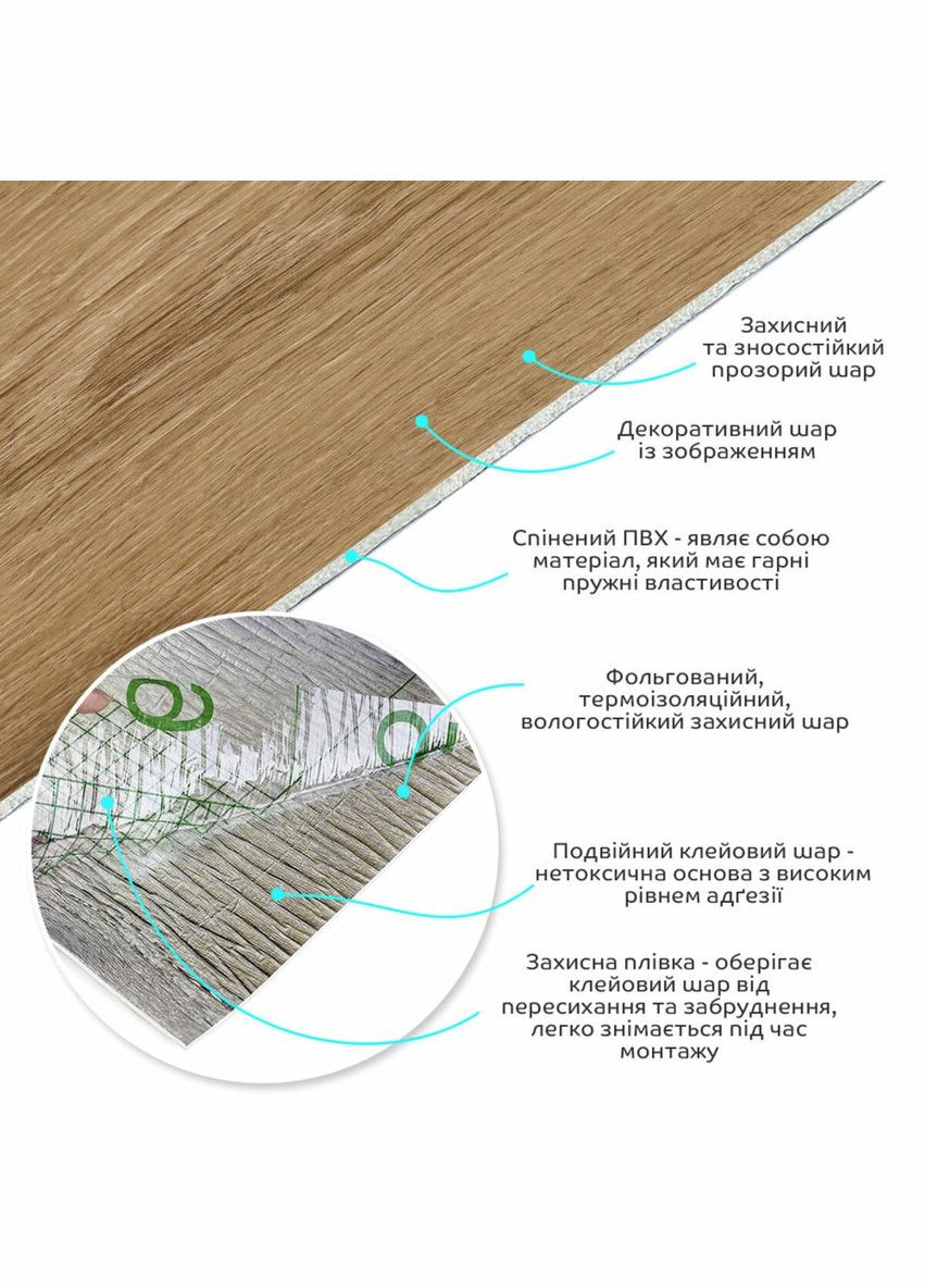 Самоклеюча вінілова плитка в рулоні 600х3000х2мм Клен Мат SW-00001179 Sticker Wall (329897891)