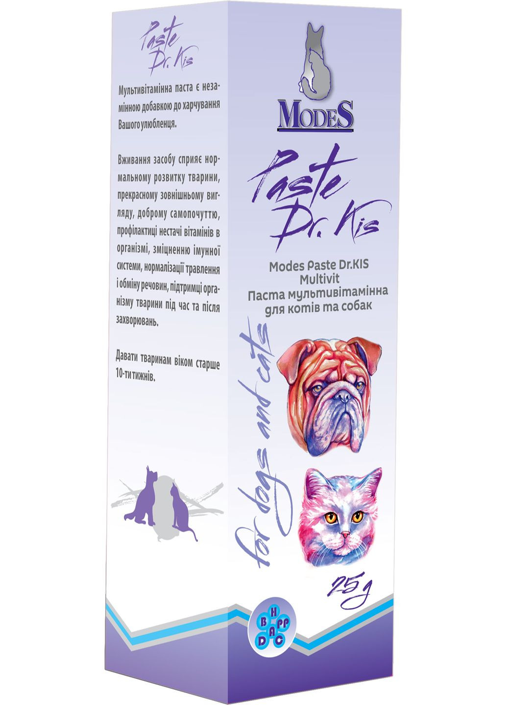 Паста для кошек и собак Dr.KIS Multivit мультивитаминная 50 г (4820254820300) ModeS (279570284)