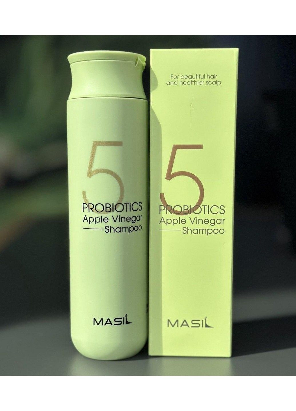 Шампунь + Бальзам для волос против перхоти с яблочным уксусом Probiotics Apple Vinegar MASIL (361432627)