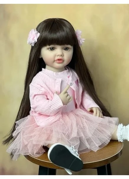 Реалістична Кукла Реборн 55 см повністю силіконова Doll Baby Born К0100208.1 Reborn (363042440)