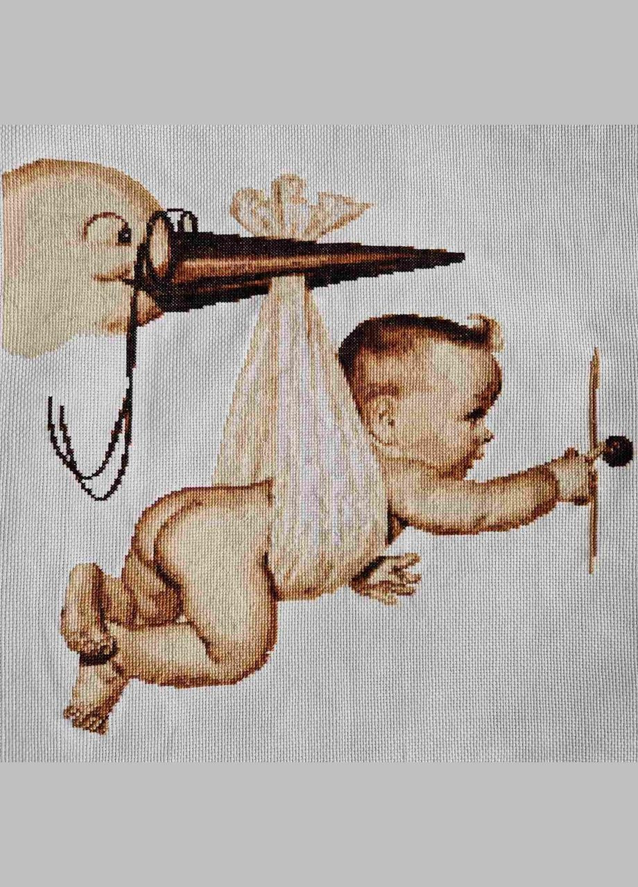 Набір для вишивання за нанесеною на канву схемою "Flying baby". AIDA 14CT printed, 46*42 см Joy Sunday (313614141)