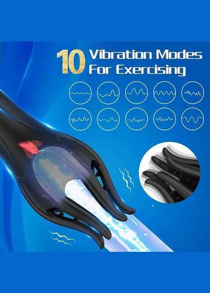 Гладкий, оксамит Вібратор 20 рівнів вібрації No Brand (302238795)