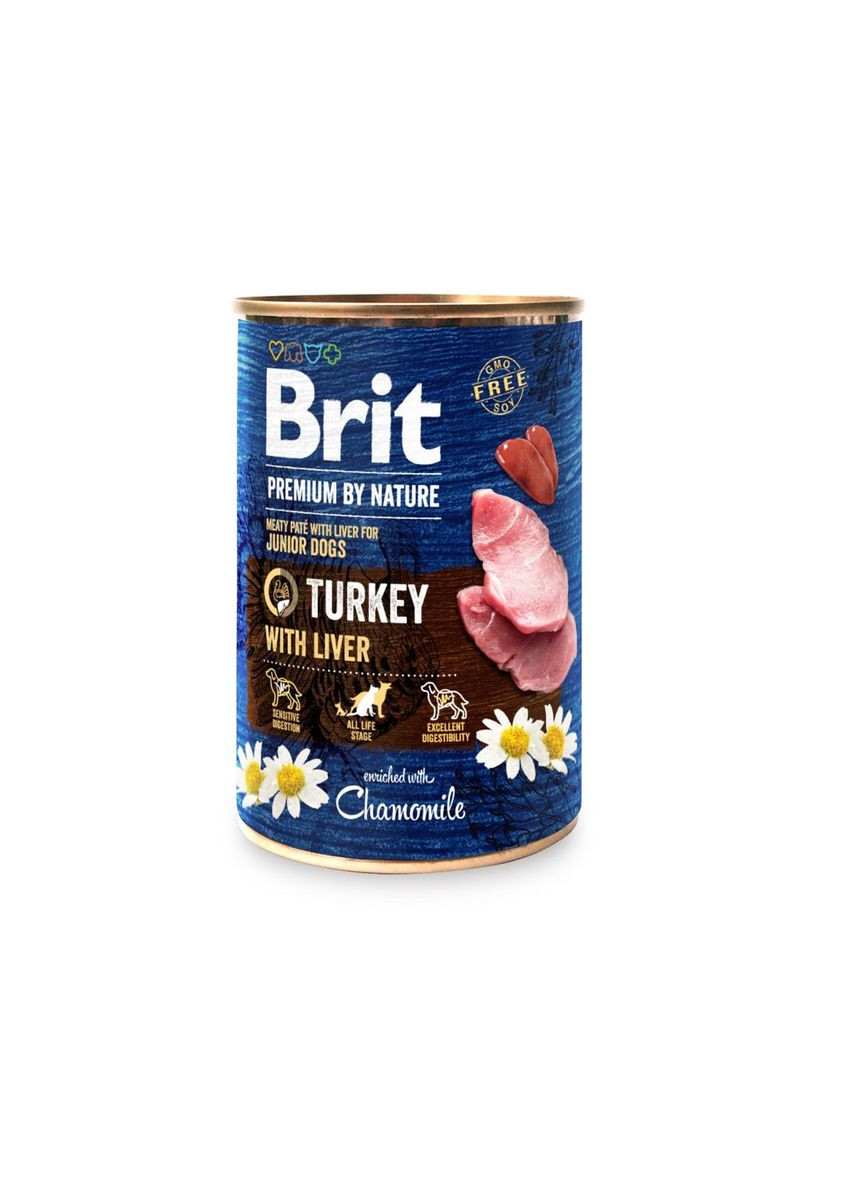 Корм для щенков Premium By Nature Turkey with Liver 400г, с индейкой Brit (292258256)