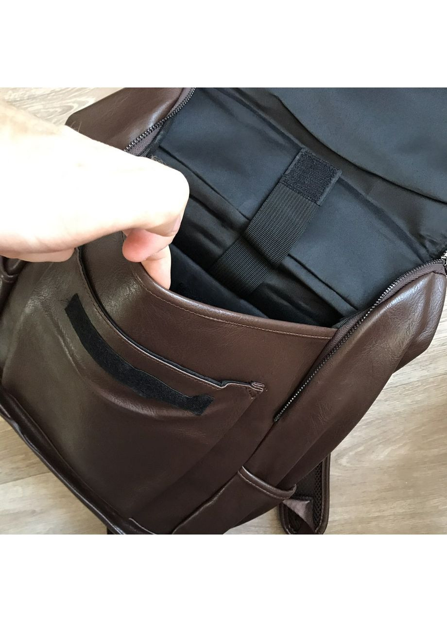 Мужской городской портфель Коричневый (356ДКк) No Brand рюкзак (353496844)