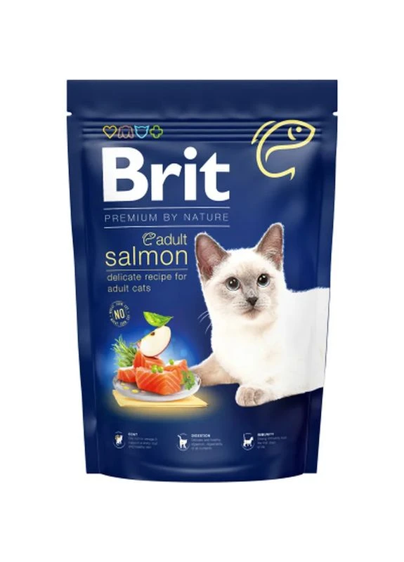 Сухой корм для кошек by Nature Cat Adult Salmon 1.5 кг (8595602553136) Brit Premium (397436211)