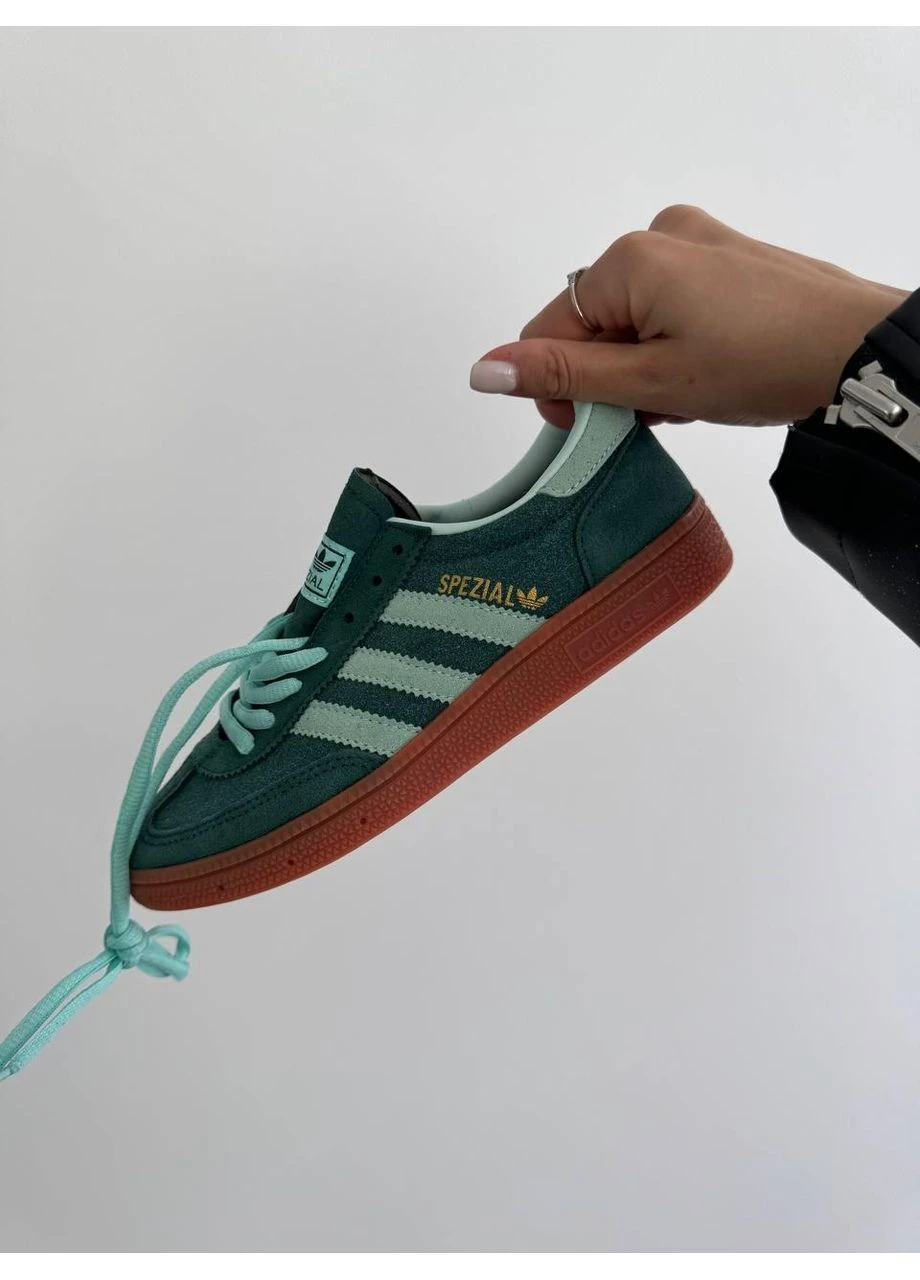 Зелені літні кросівки adidas spezial handball green адідас спеціал зелені No Brand