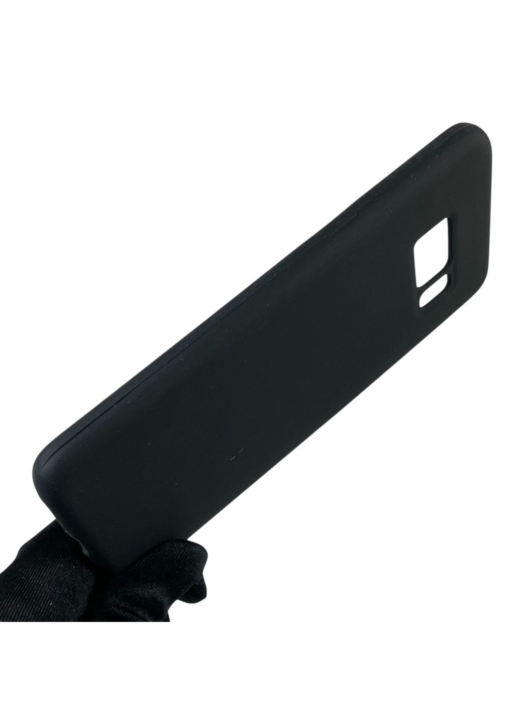 Чохол для Galaxy S8 силіконовий з мікрофіброю нековзний на самсунг с8 чорний Samsung (366020806)