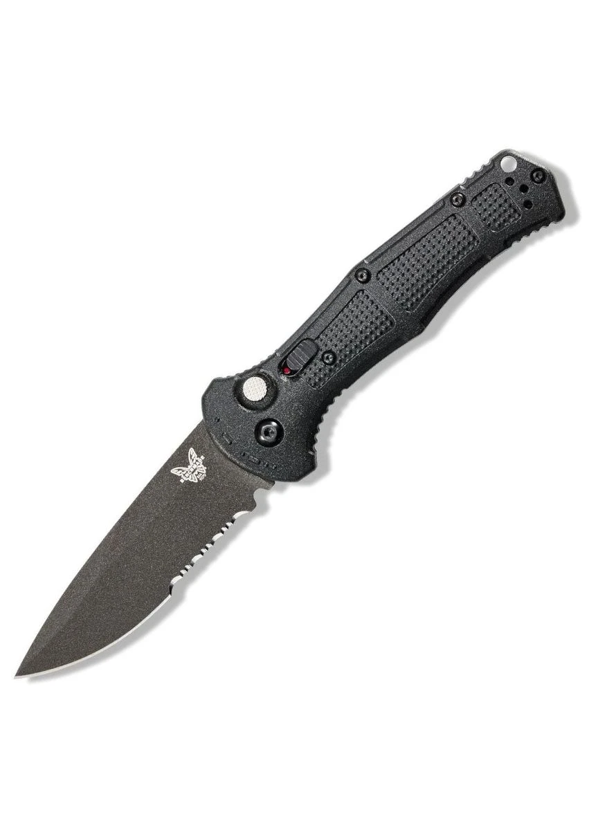 Нож Claymore Auto 9070SBK, тактический, длина клинка 86 мм, вес 97 г, цвет рукоятки, материал рукояти Grivory Benchmade (395605043)