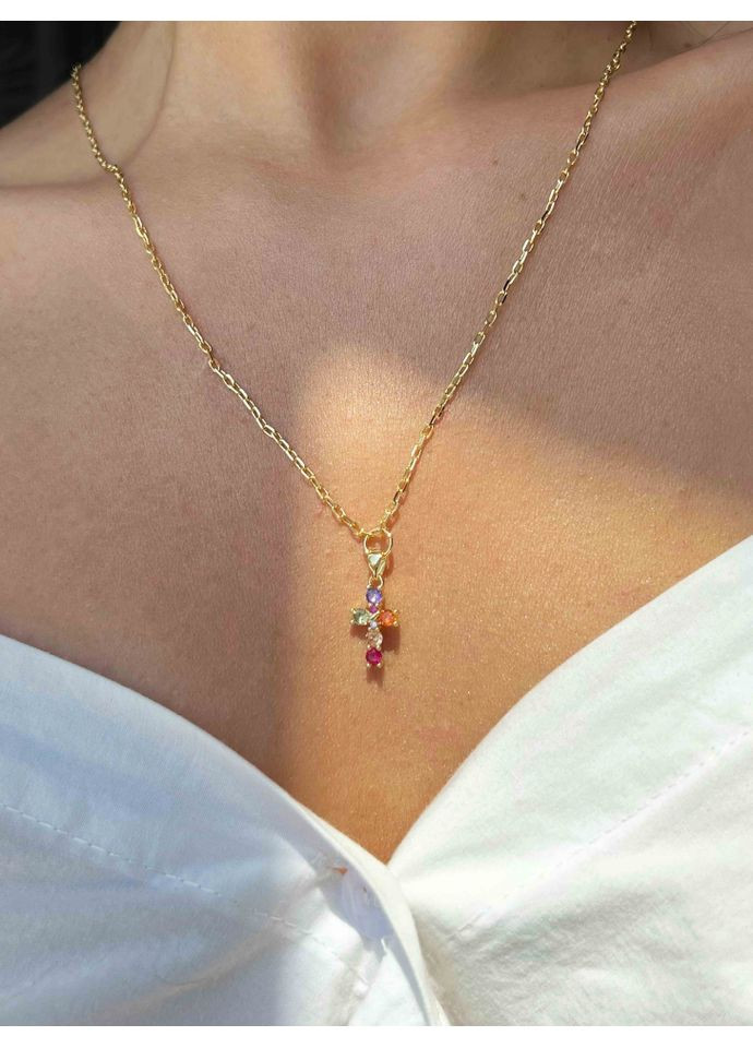 Ланцюжок з підвіскою хрестик 5517 LeBijou (368559362)