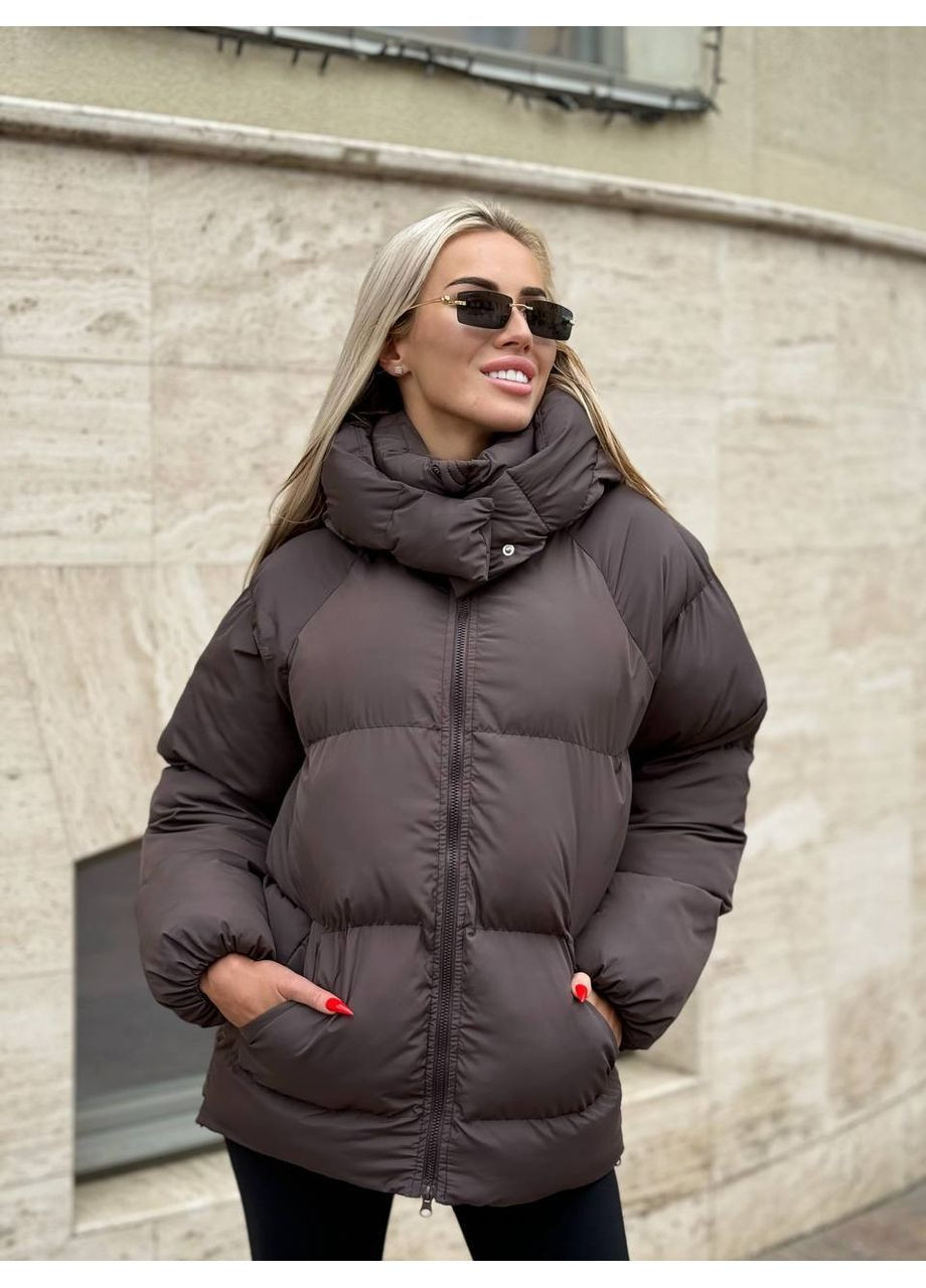 Коричневий зимній Пуховик Vakko