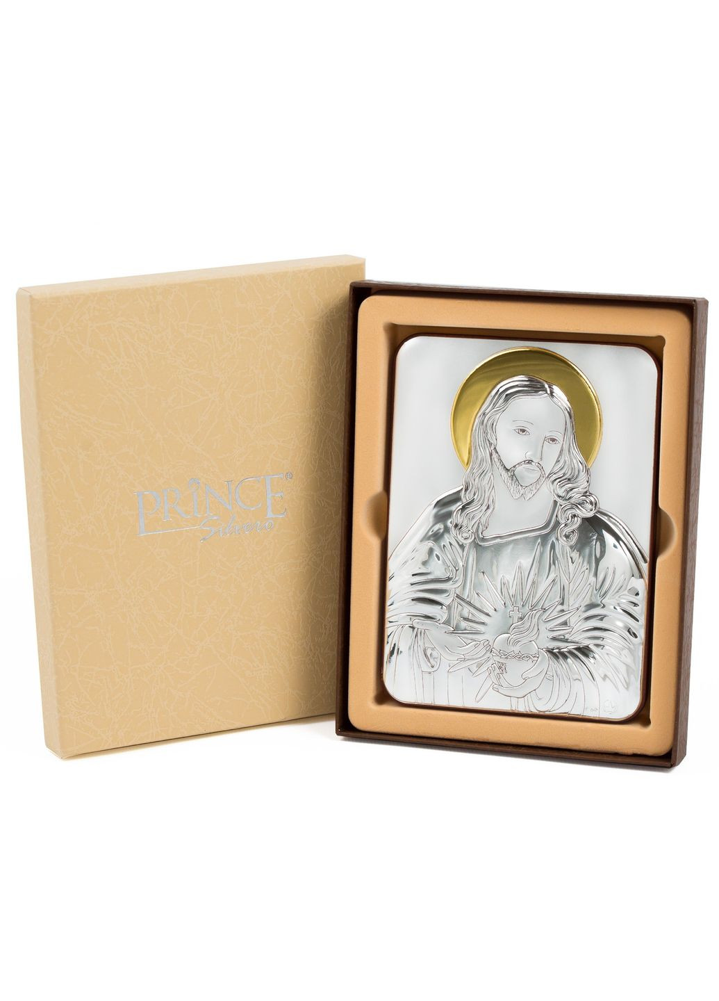 Икона Святейшее Сердце Иисуса Христа 7х10см MB/E982/4X Prince Silvero (265215584)
