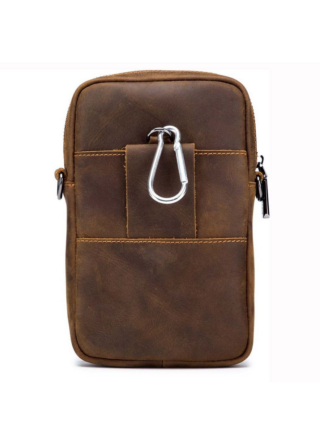 Чоловіча шкіряна сумка на пояс 18х13х5 см BULL (315868704)