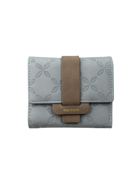 Кошелек женский 987 Blue клатч с пряжкой маленький 4 шт. Prettyzys (352012517)