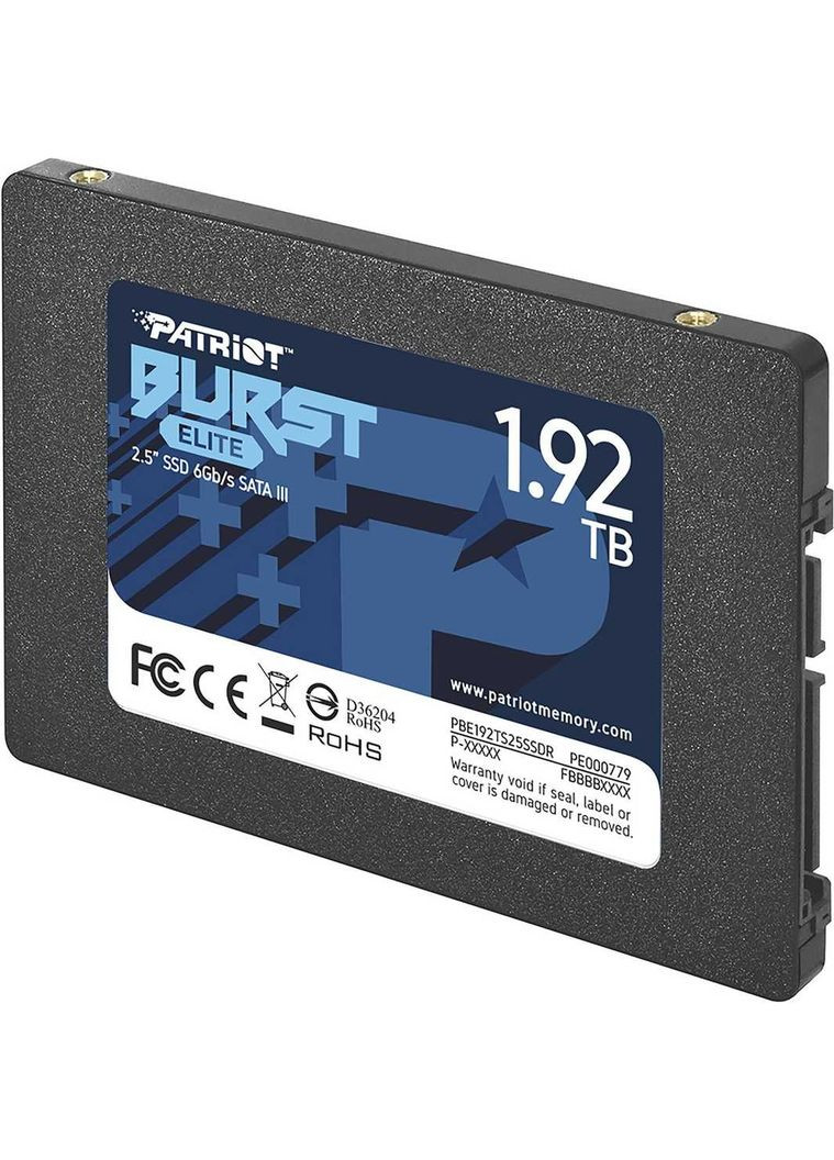 Накопичувач SSD 1.92TB Burst Elite 2.5" SATAIII TLC (PBE192TS25SSDR) Patriot (347587001)