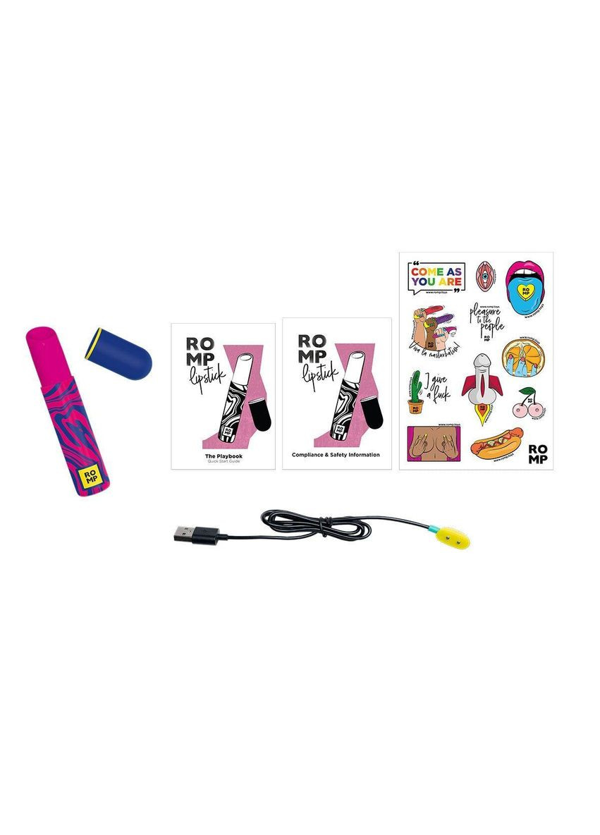 Вакуумный клиторальный стимулятор-помада Romp Lipstick, 7 уровней интенсивности No Brand (366876950)
