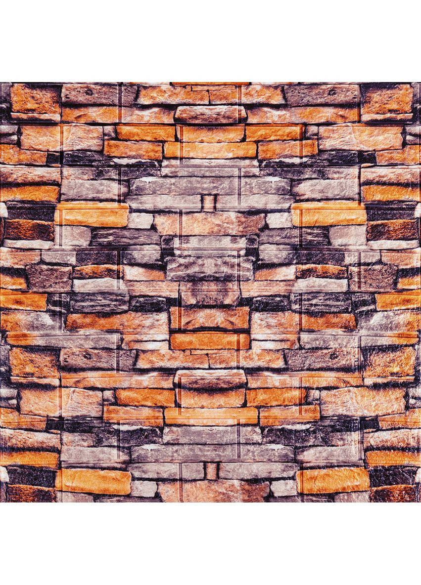 Декоративна 3D панель самоклейка 700х770х3мм Піщаник Катиринославська цегла (045-3) SW-00000692 Sticker Wall (362115318)